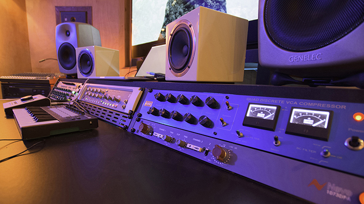 régie audio de VisionSound Studio, Lausanne, équipement de mastering